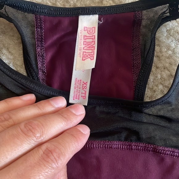 Pink sports bra bundle size XS purple and black - Picture 8 of 10